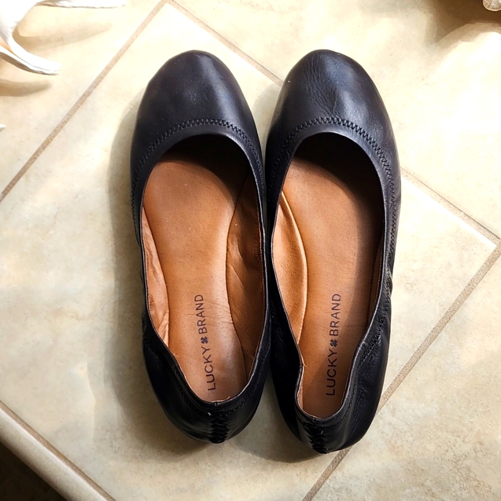 Lucky Brand Ballet Flats Black sz 9